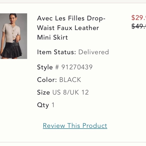 Avec les Filles skirt - Picture 2 of 2